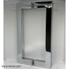 Poignée Bâton Double pour Porte Douche Chromé
