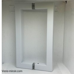 Poignée Bâton Double pour Porte Douche Blanche