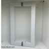 Poignée Bâton Double pour Porte Douche Blanche