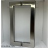 Poignée Bâton Double pour Porte de Douche Inox Brossé