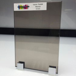 Verre teinte bronze sur mesure