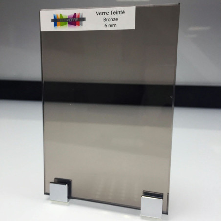 Verre teinte bronze sur mesure
