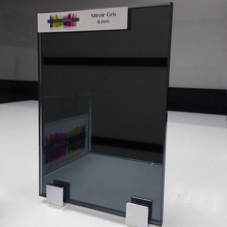 Miroir gris sur mesure