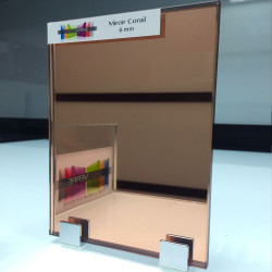 Miroir corail sur mesure