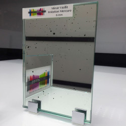 Miroir imitation mercure