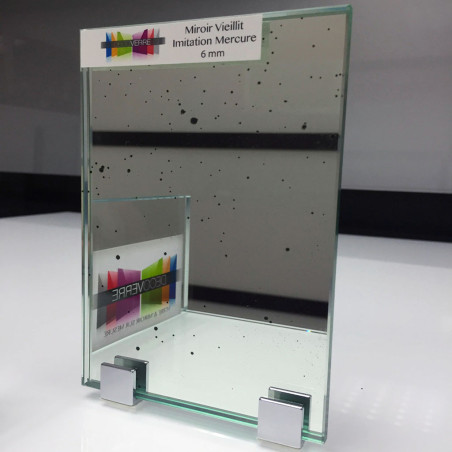 Miroir imitation mercure
