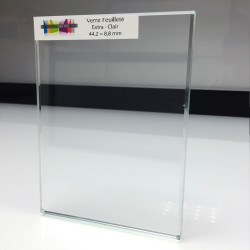 Verre feuilleté extra-clair sur mesure