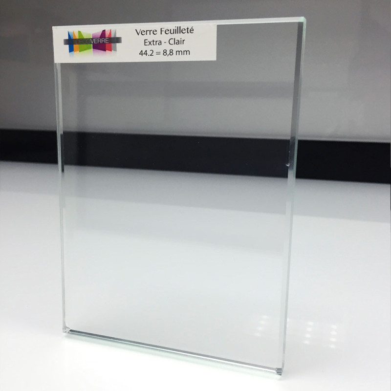 Verre feuilleté extra-clair sur mesure