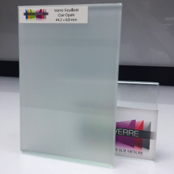 Verre feuilleté opale clair sur mesure