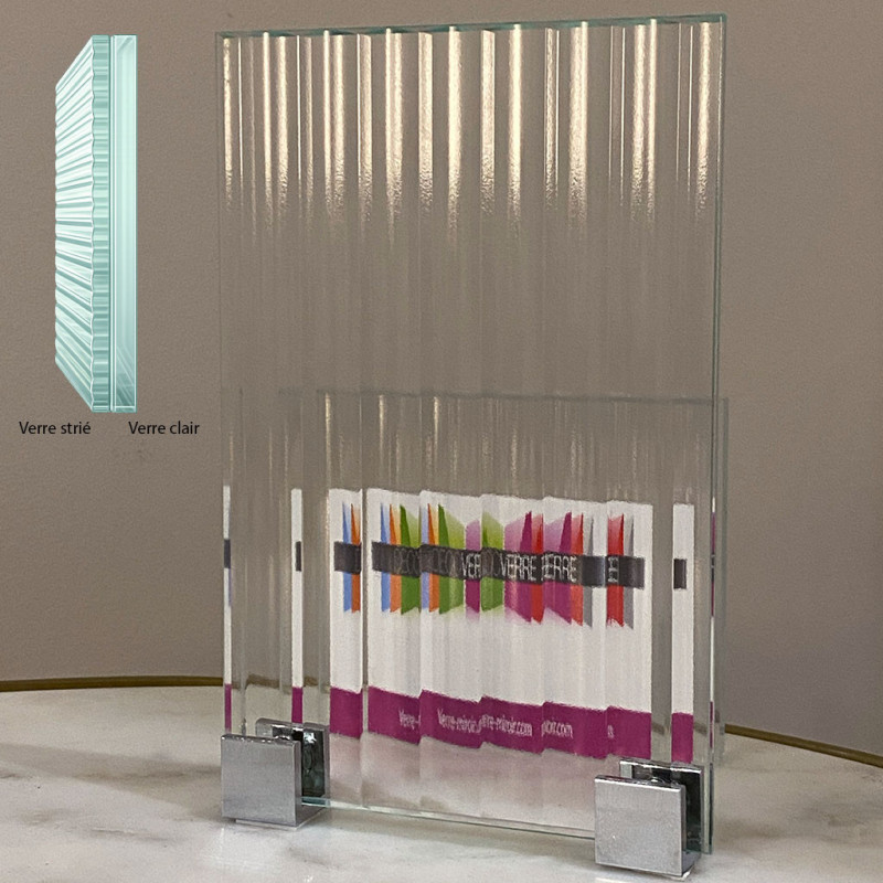 Verre feuilleté flûte sur mesure