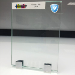 Verre trempé clair sur mesure