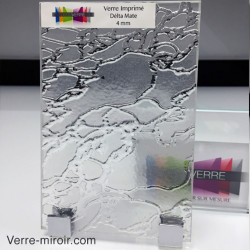 Verre imprimé delta mat sur mesure