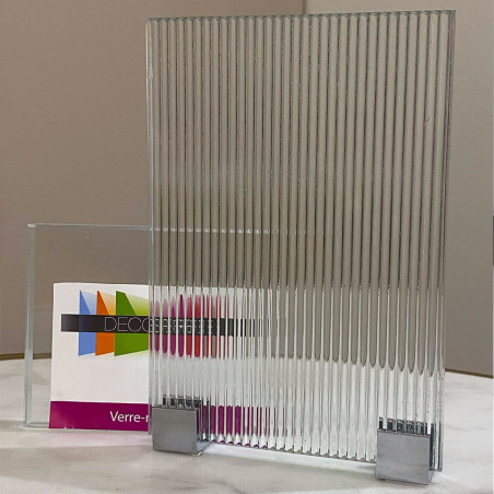Verre estriado sur mesure