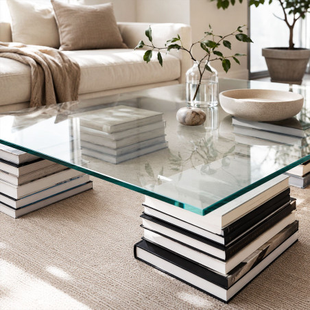 Table basse verre trempé sur mesure