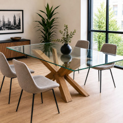 Table en verre trempé sur mesure