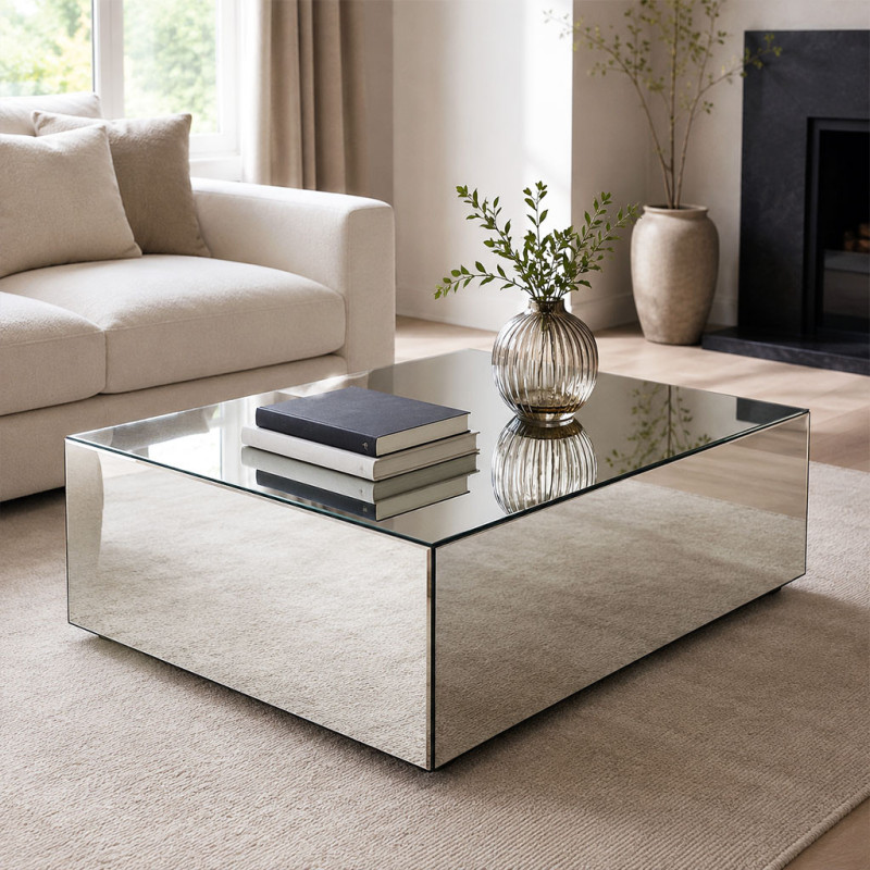Habillage miroir pour meuble sur mesure