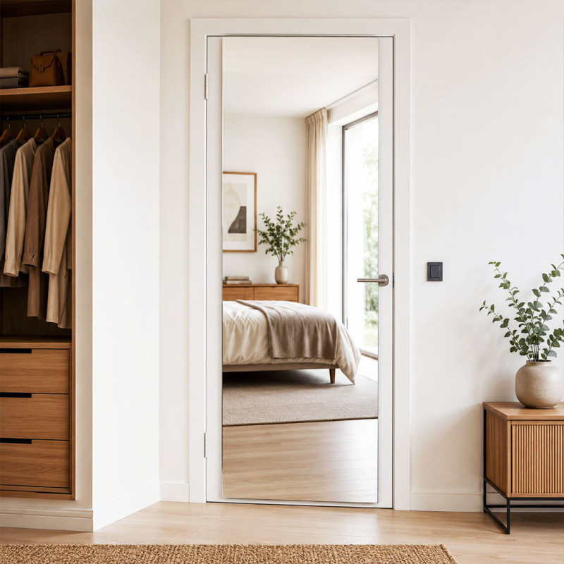 Miroir sur mesure pour porte