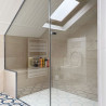Paroi de douche sous pente