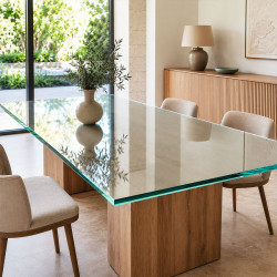 Plateau en verre sur mesure