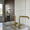 Crédence miroir vieilli sur mesure