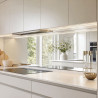 Crédence miroir argenté sur mesure