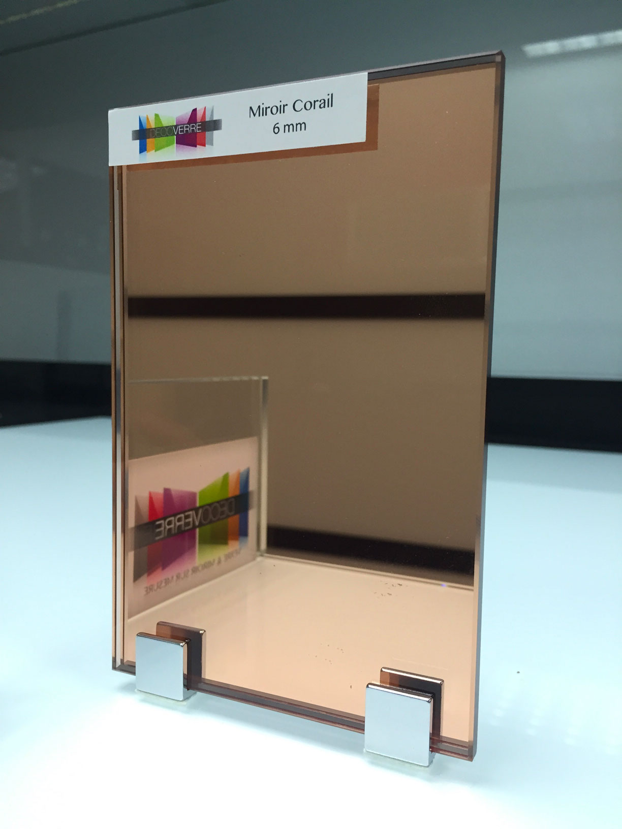 Miroir corail sur mesure