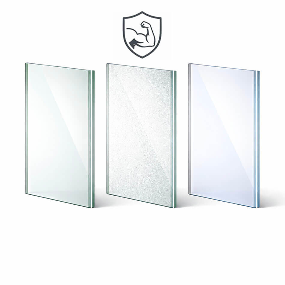 Verre feuilleté trempé